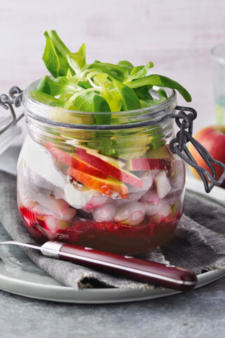 Matjessalat mit Roter Bete Matjessalat mit Roter Bete