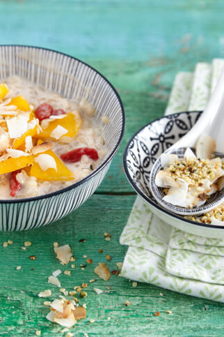 Kokos-Milchreis mit Mango Kokos-Milchreis mit Mango
