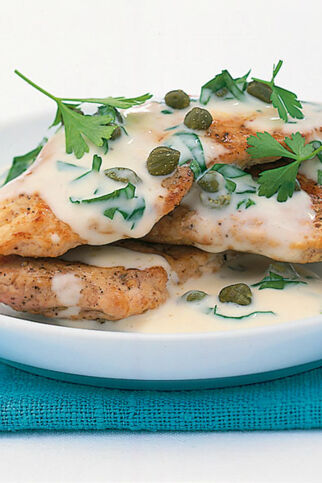 Schnitzel in Kapernsauce Schnitzel in Kapernsauce