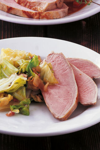 Spanferkel mit Spitzkohl Spanferkel mit Spitzkohl