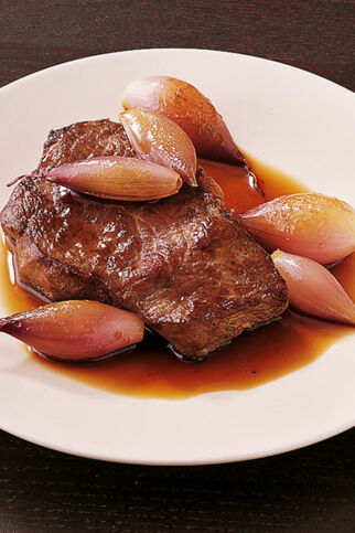 Rumpsteak mit Balsamico-Schalotten