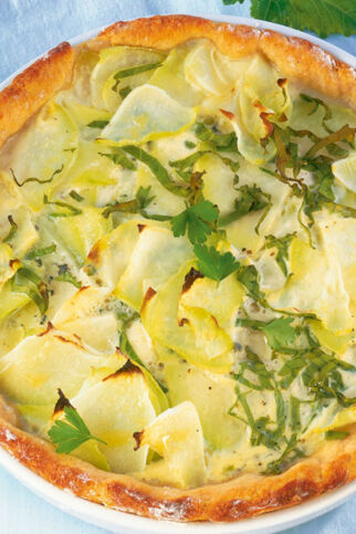 Kohlrabi-Quiche Kohlrabi-Quiche