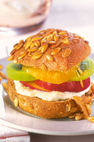 Süßer Früchte-Burger Süßer Früchte-Burger