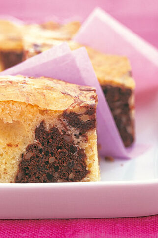 Schwarz-Weiß-Brownies