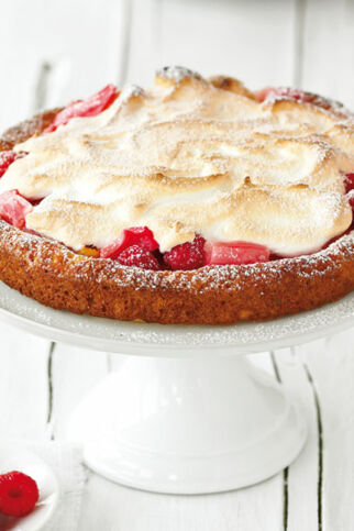 Rhabarber-Himbeer-Kuchen