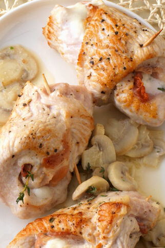 Putenrouladen mit Mozzarella und Parmaschinken Putenrouladen mit Mozzarella und Parmaschinken