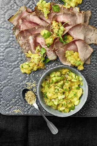 Roastbeef mit Mango-Salsa Roastbeef mit Mango-Salsa