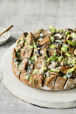 Partybrot mit Pilzen