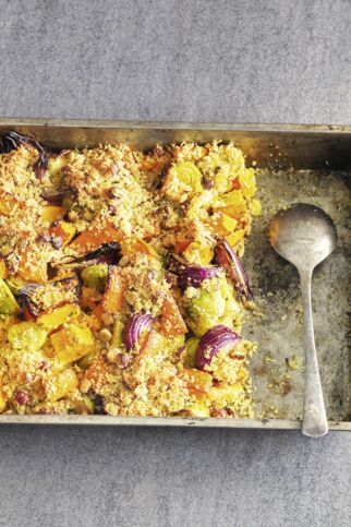 Kürbis-Rosenkohl-Gratin Kürbis-Rosenkohl-Gratin