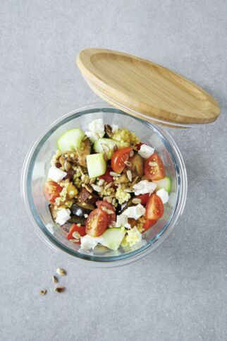 Hirsesalat mit Datteln Hirsesalat mit Datteln