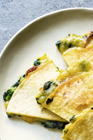 Quesadillas mit Spinat Quesadillas mit Spinat