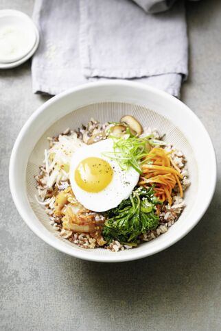 Bibimbap koreanische Reis-bowl