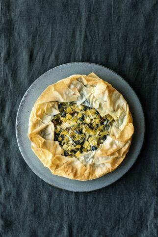Filo-Pie mit Spinat