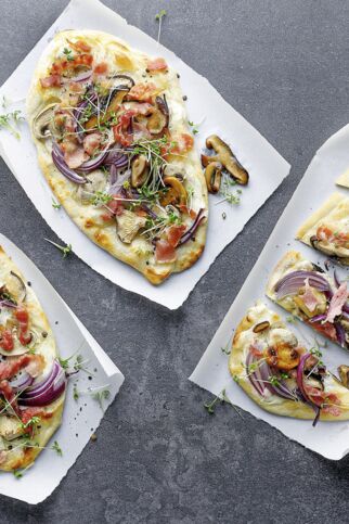 Mini-Flammkuchen Mini-Flammkuchen