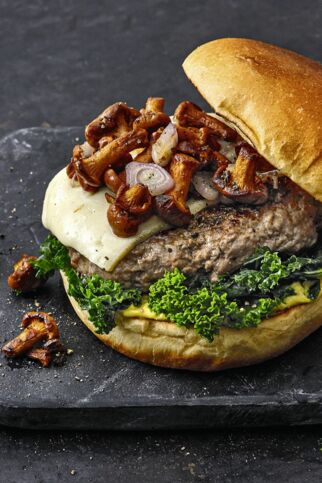 Nordic Burger mit Wacholdersenf