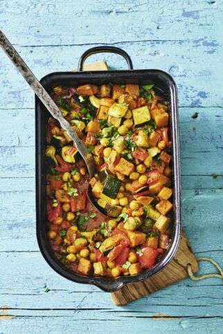 Schmorgemüse mit Kichererbsen Schmorgemüse mit Kichererbsen