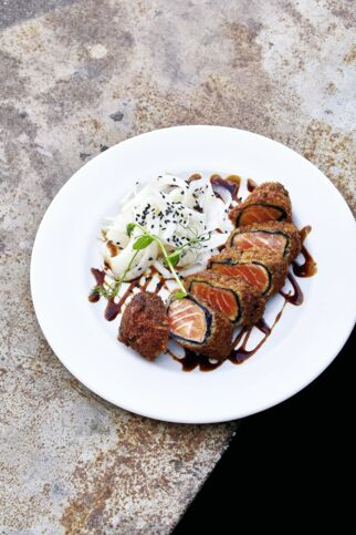 Lachs im Pankomantel Lachs im Pankomantel