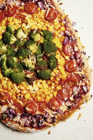 Regenbogen-Pizza Regenbogen-Pizza