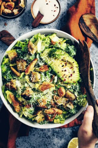 Caesar Salad mit Sesamdressing Caesar Salad mit Sesamdressing