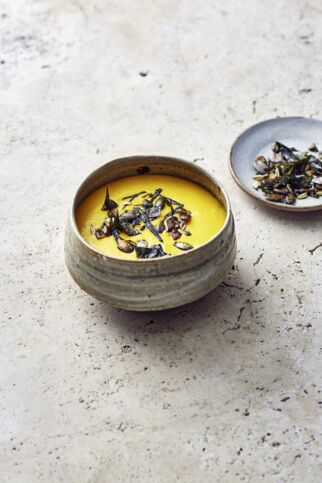 Linsensuppe mit Nori-Algen