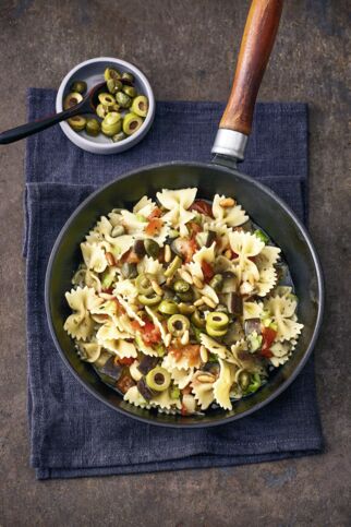 Caponata-Nudelpfanne Caponata-Nudelpfanne