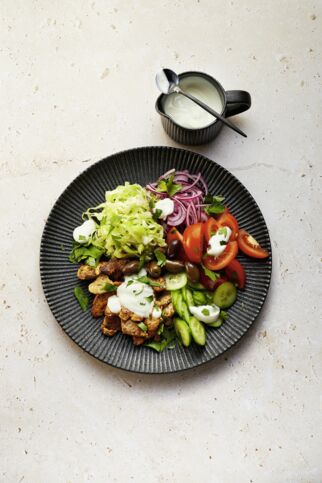 Gyros-Gemüse-Teller