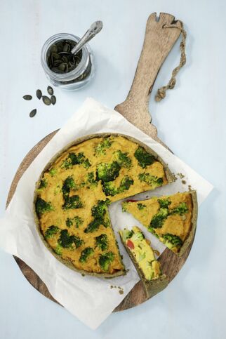 Paprika-Brokkoli-Quiche Paprika-Brokkoli-Quiche