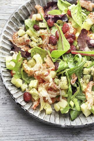 Flusskrebsschwanzsalat Flusskrebsschwanzsalat