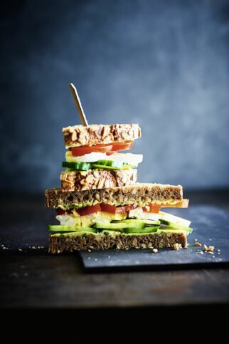 Vollkorn-Sandwich mit Ei