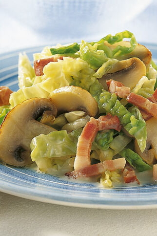 Wirsing-Pilz-Pfanne