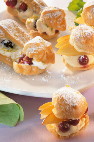 Windbeutel mit Fruchtcreme Windbeutel mit Fruchtcreme