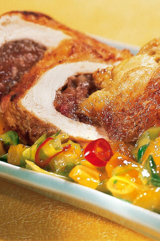 Hühnerbrüstchen mit Datteln Hühnerbrüstchen mit Datteln