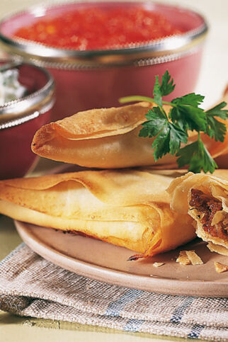 Briouats mit Hackfüllung Briouats mit Hackfüllung