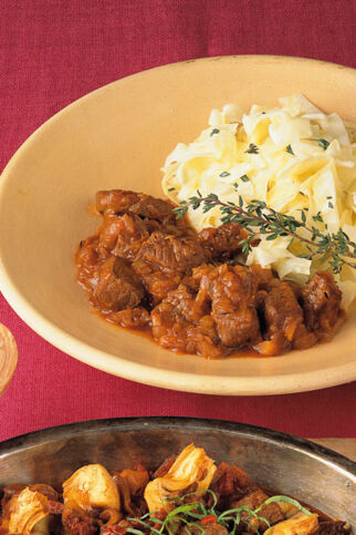 Rehragout mit Spitzkohl