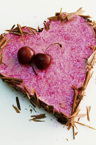 Sahniges Kirschen-Herz Sahniges Kirschen-Herz