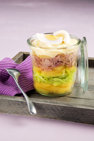 Kartoffel-Schichtsalat mit Thunfisch Kartoffel-Schichtsalat mit Thunfisch