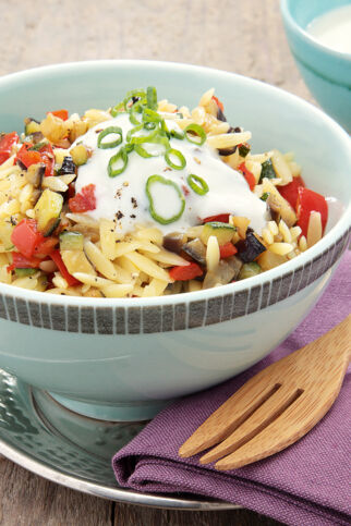 Nudelsalat mit Joghurtsauce Nudelsalat mit Joghurtsauce