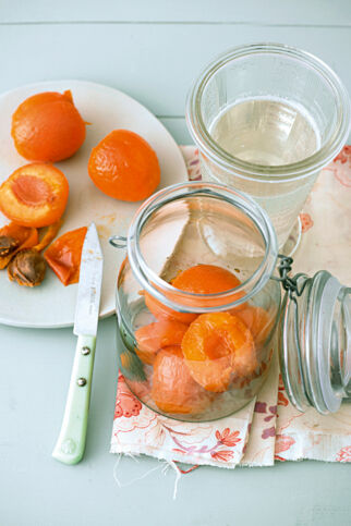 Eingeweckte Aprikosen Eingeweckte Aprikosen