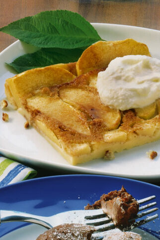 Apfelpfannkuchen aus dem Ofen