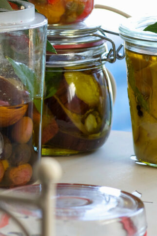 Auberginen in Öl Auberginen in Öl