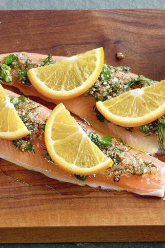 Gebeizter Saibling mit Gewürzen Gebeizter Saibling mit Gewürzen