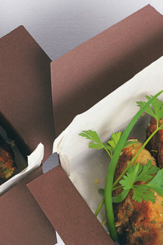 Auberginen-Kichererbsen-Pflanzerl Auberginen-Kichererbsen-Pflanzerl