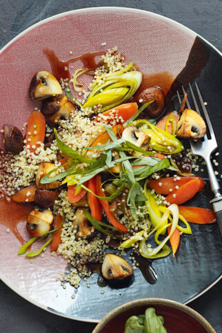 Quinoasalat mit Pilzen Quinoasalat mit Pilzen