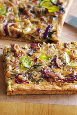 Viererlei-Zwiebelkuchen Viererlei-Zwiebelkuchen