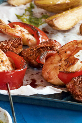 Schaschlik à la Surf & Turf