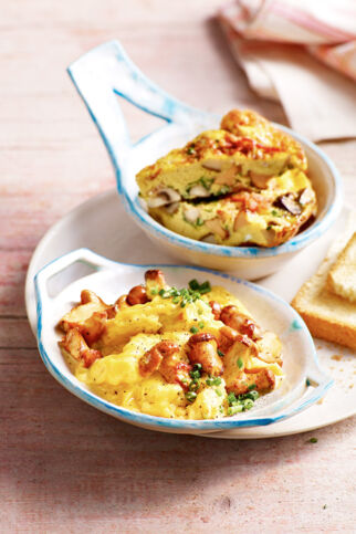 Rührei mit Pfifferlingen Rührei mit Pfifferlingen