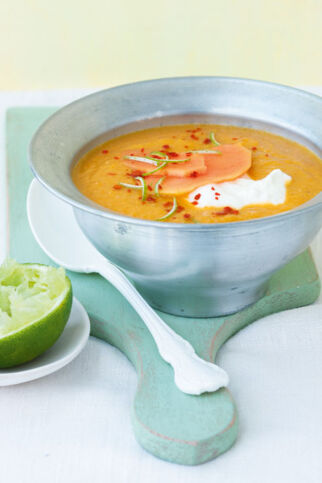 Linsen-Papaya-Süppchen Linsen-Papaya-Süppchen