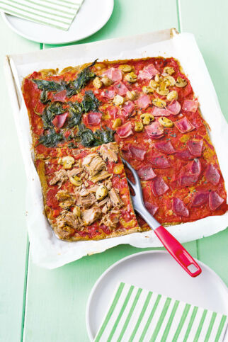 Herzhafte Partypizza Herzhafte Partypizza