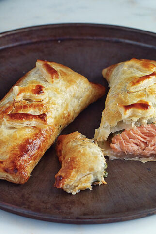 Kräuterlachs im Blätterteig Kräuterlachs im Blätterteig