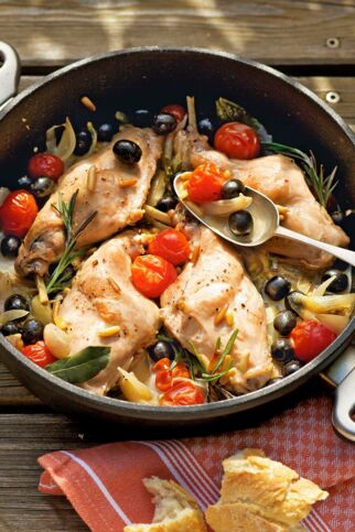 Geschmorte Kaninchenkeulen Geschmorte Kaninchenkeulen